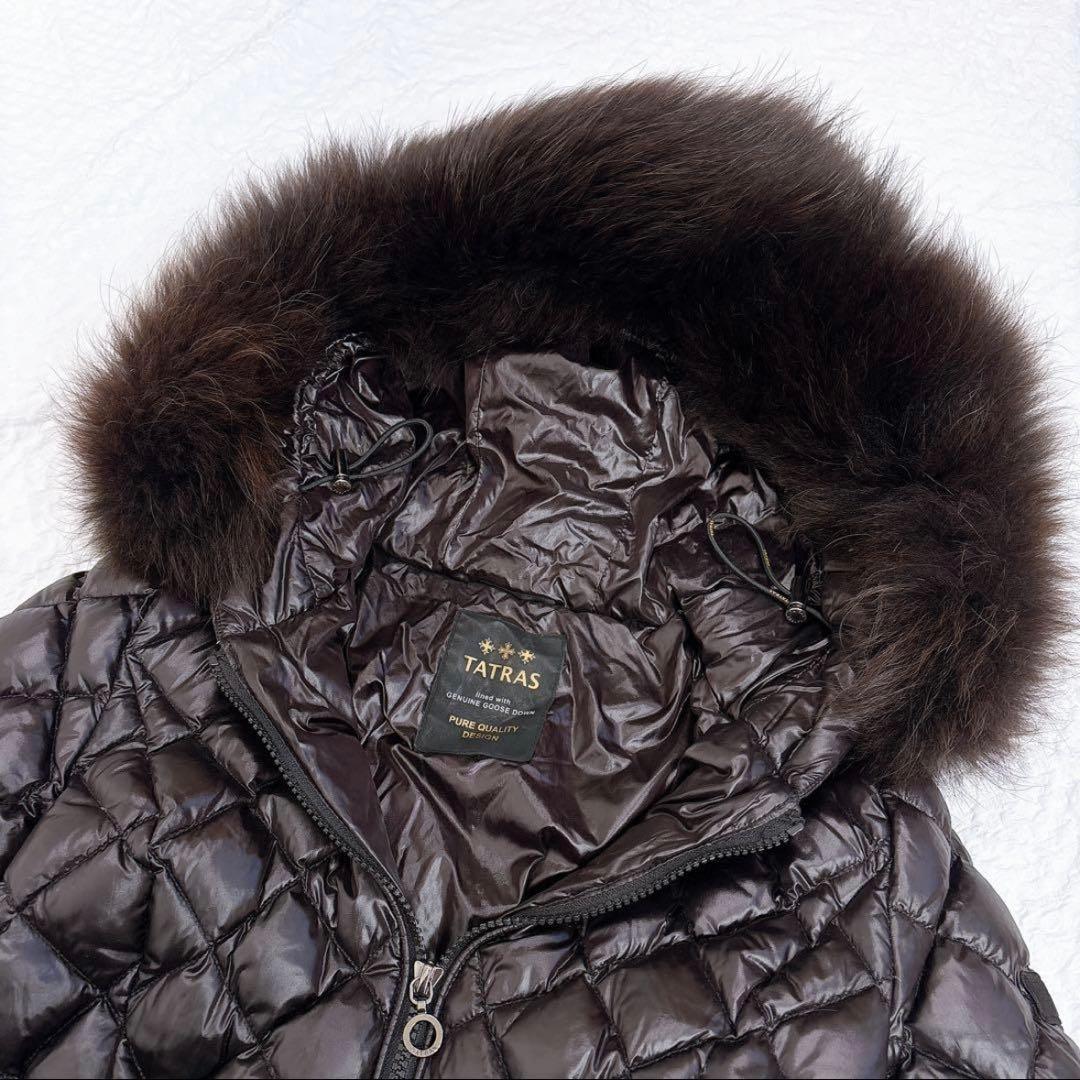 お値下げ✨美品✨TATRAS パルマ　ベルト付　ラクーンファーダウンコート