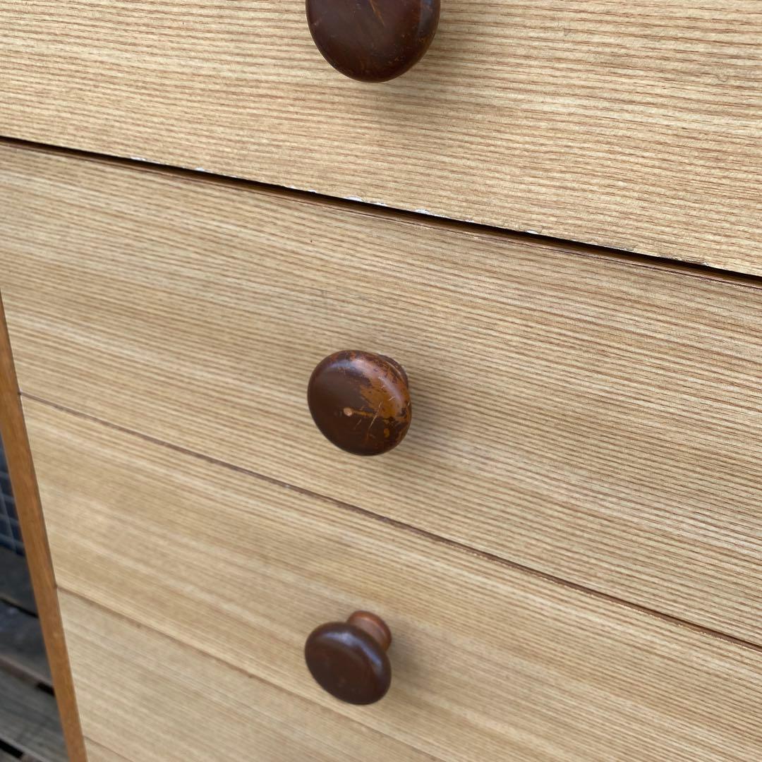 昭和レトロ 木製8段チェスト 引き出し 収納 家具 インテリア