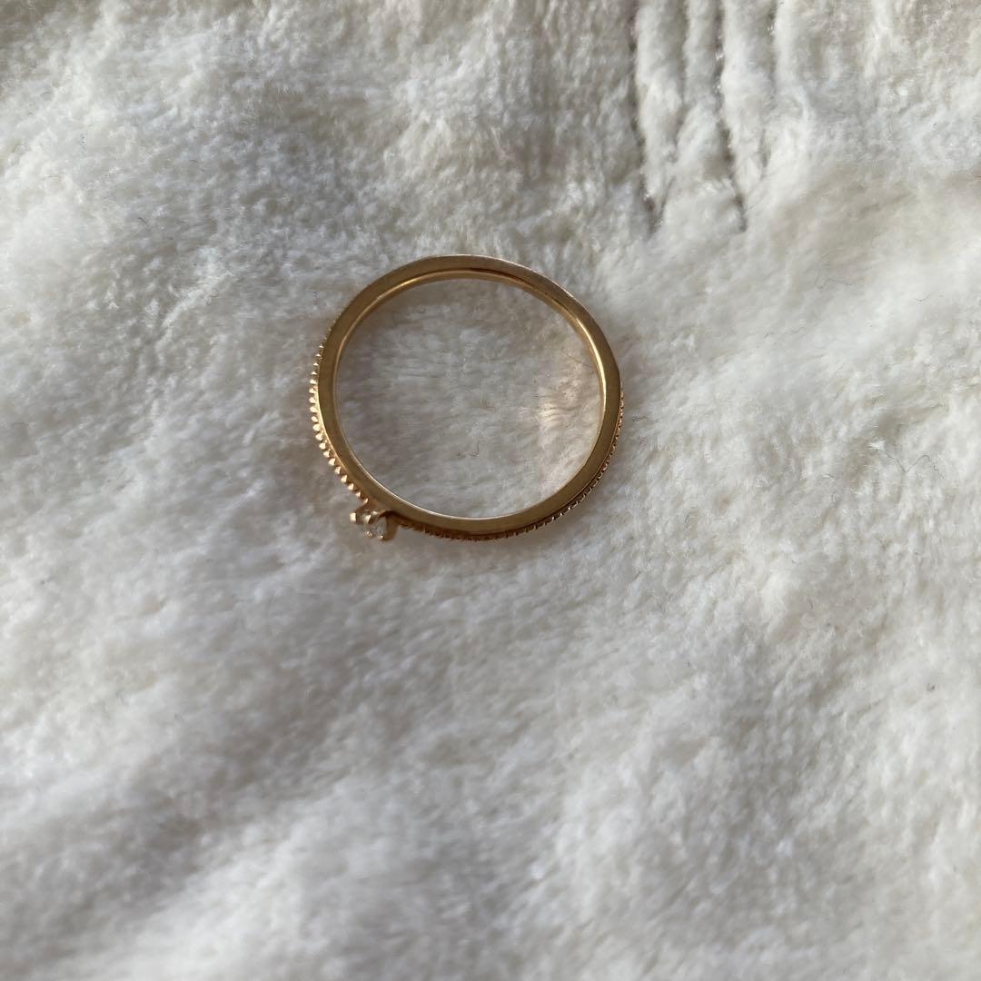 agete　アガットリングミル打ちデザイン