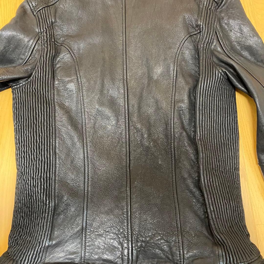 JACK ROSE 黒レザージャケット シングルライダースジャケット　サイズ4