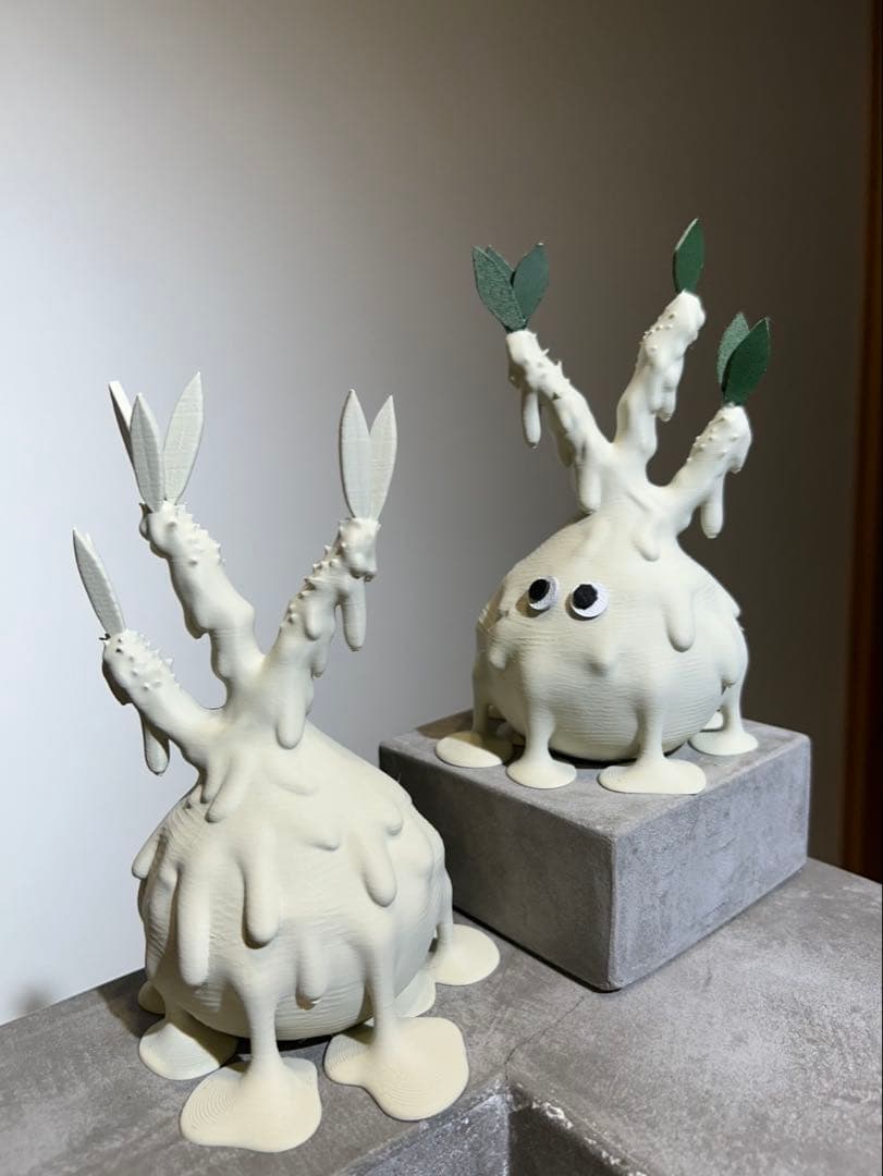 たちまち　グラキリス　3Dプリンター　レザークラフト　オブジェ　塊根植物