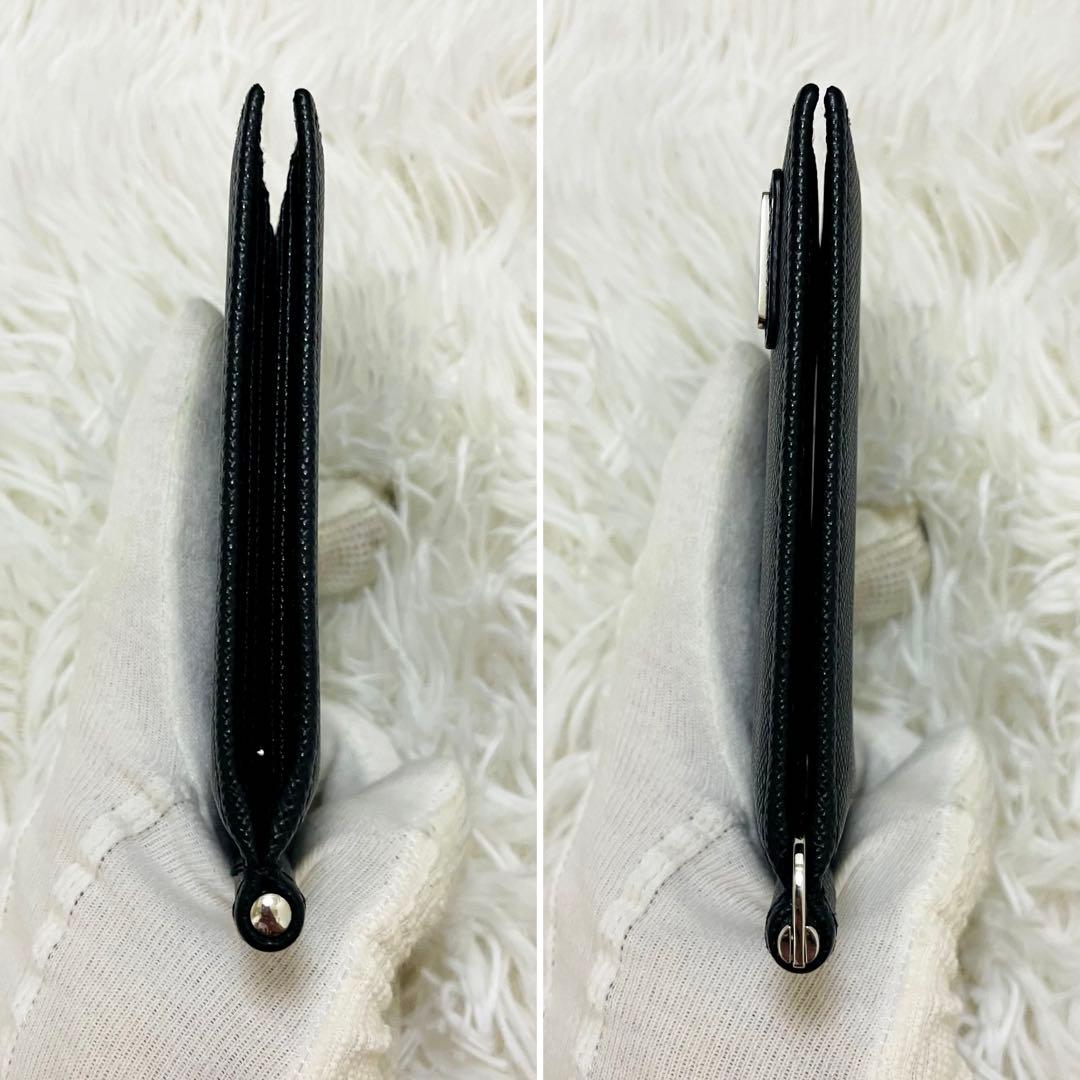未使用級✨PRADA 二つ折り マネークリップ サフィアーノレザー 黒