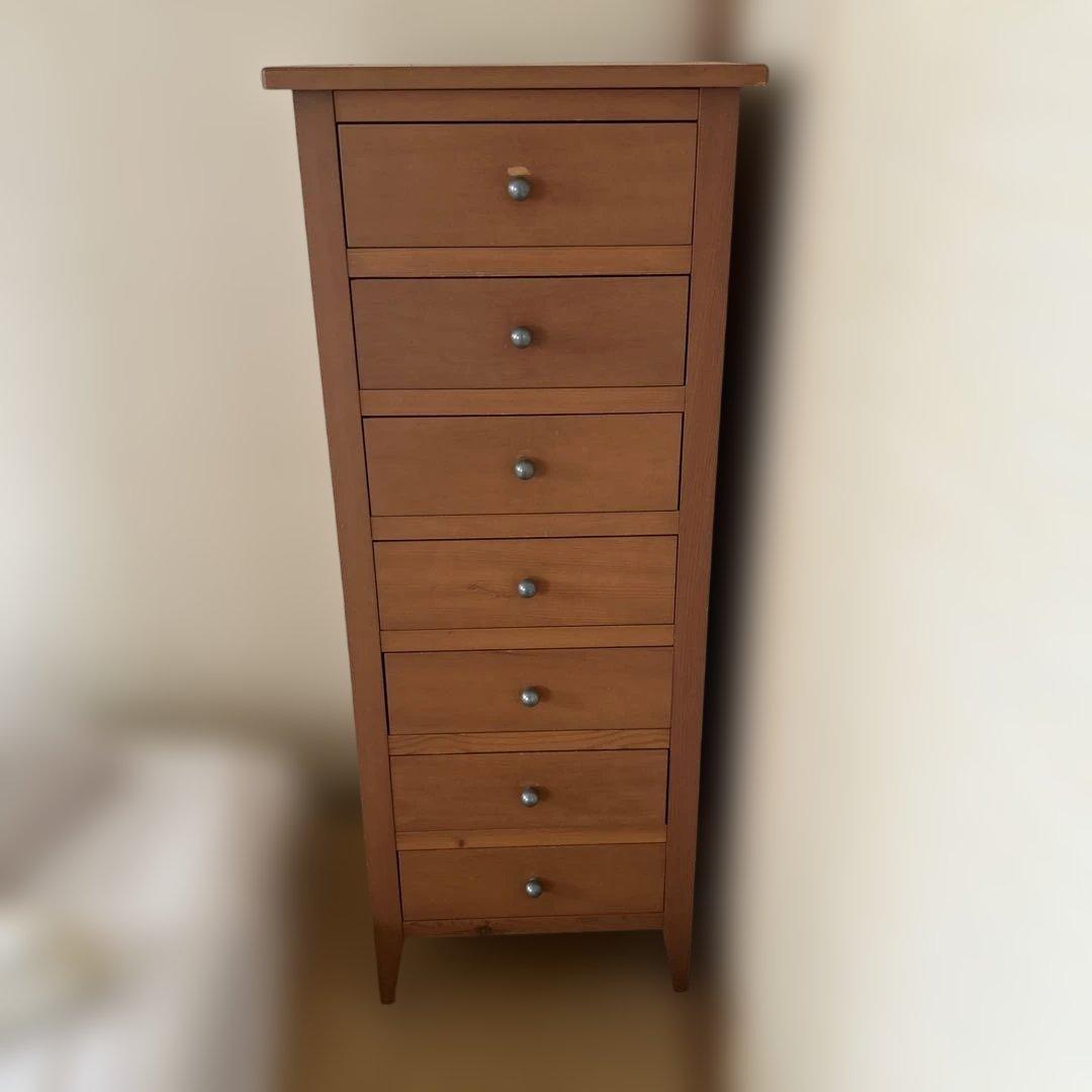 アクタス　ブラウン 木製 チェスト 7段