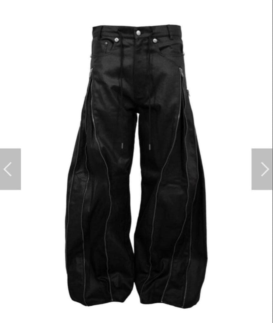 【Rosen Kreuz】ZIP WIDE BAGGY PANTS