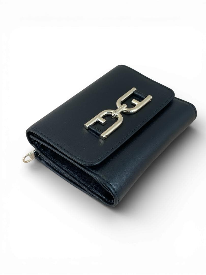 【新品・未使用】FURLA フルラ 三つ折り財布 METI ブラック レザー製