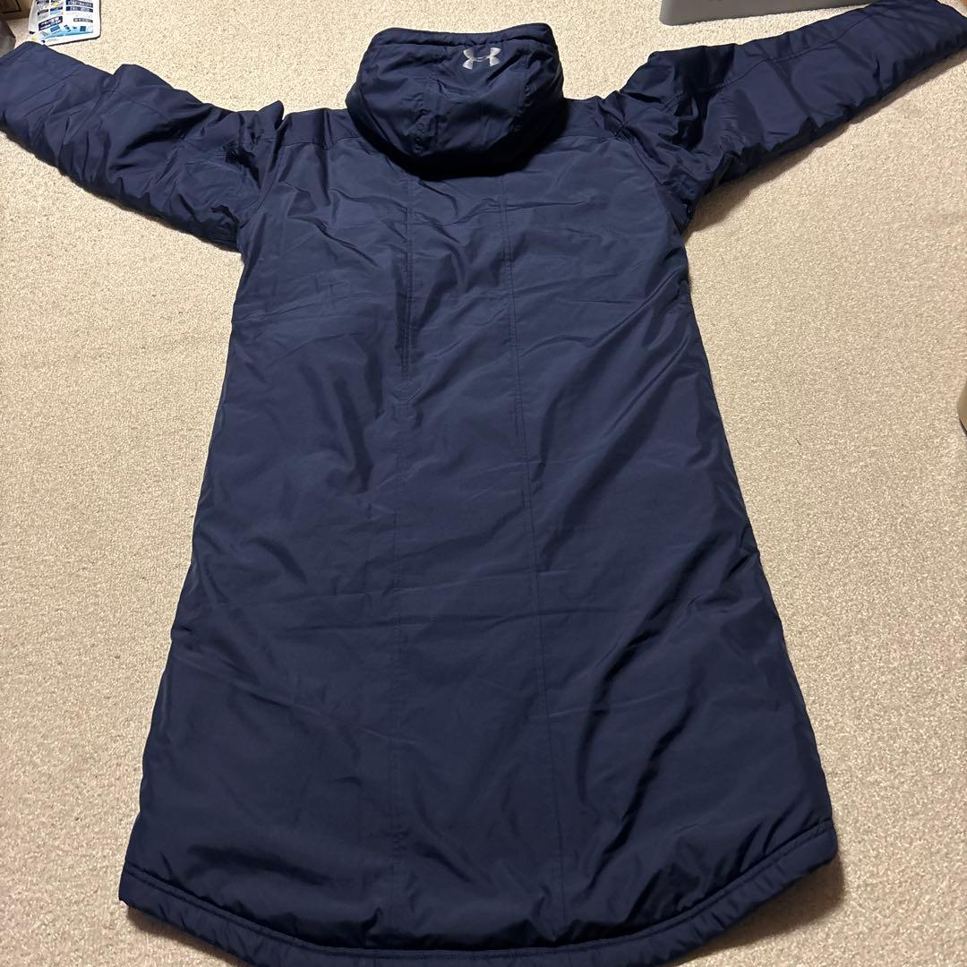 即購入❌　アンダーアーマー　ベンチコート　紺メンズM