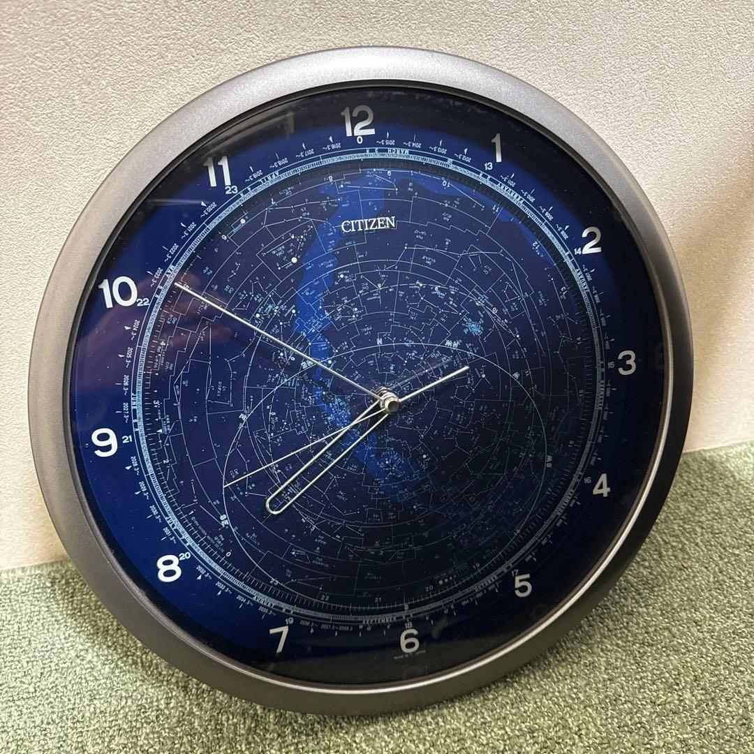 【希少品】CITIZEN コスモサイン 4MY602 星座盤付き掛時計