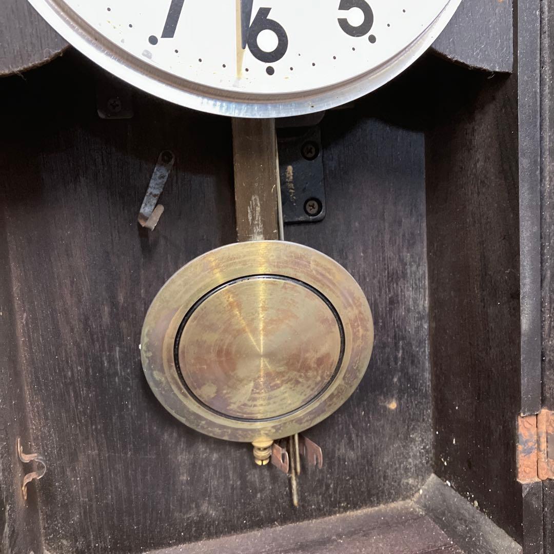 E-2 ジャンク品 昭和レトロ 栄計舎 時計 SUPER DELUXE 振り子