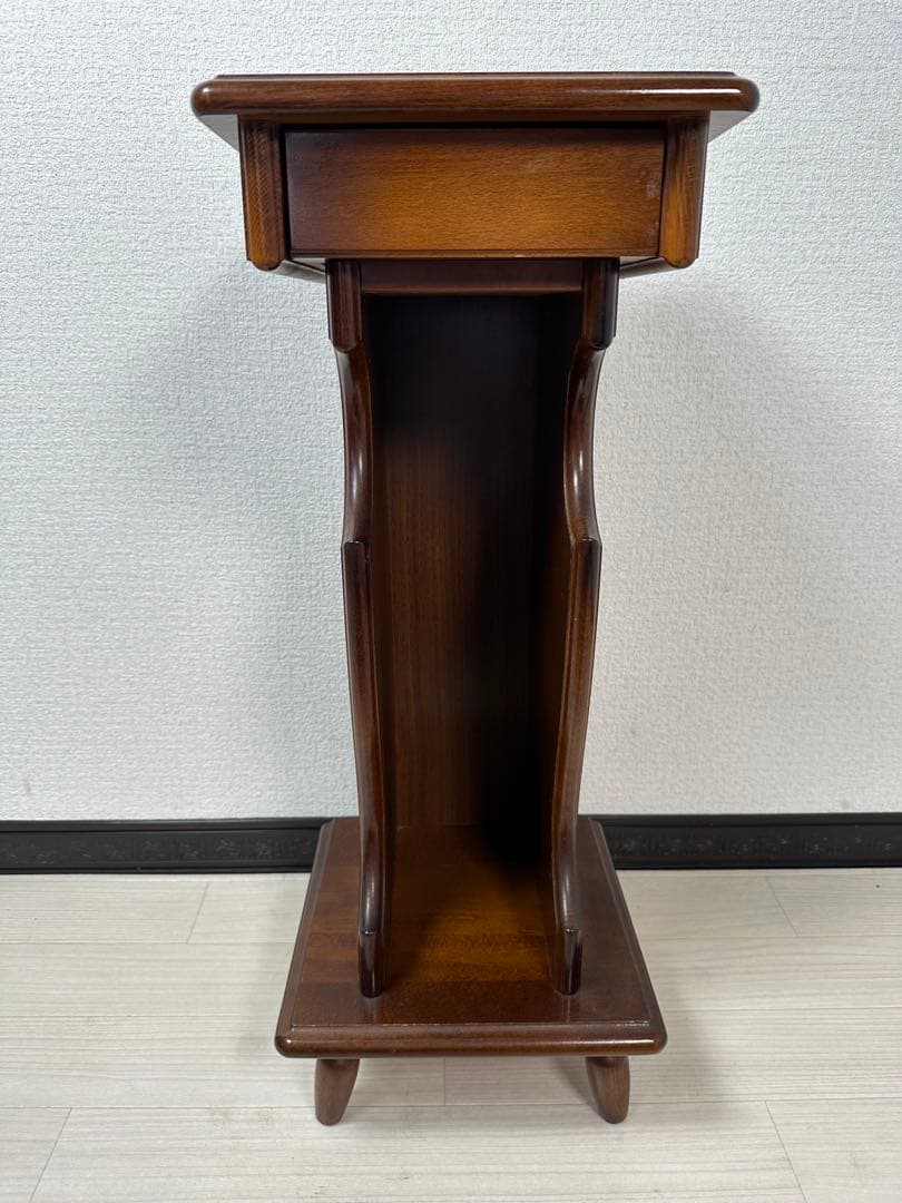 カリモク オールドカリモク 電話台 花台 飾り棚 ※i4※