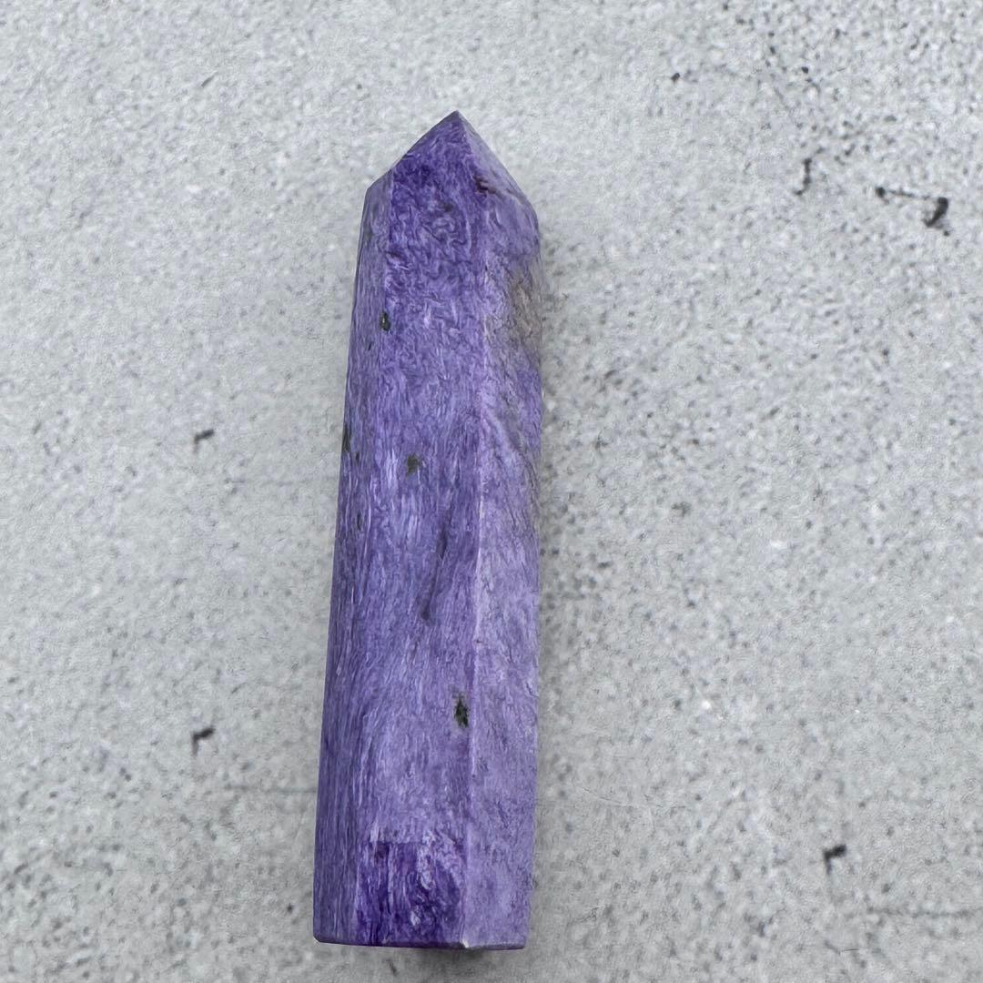 G-144チャロアイト ポイント 希少原石 高品質紫の模様が美しい 天然石