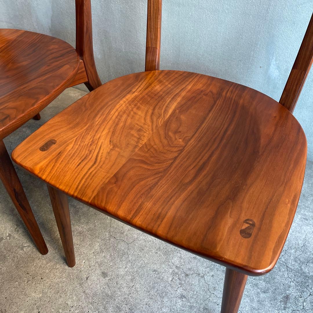 IDC OTSUKA Fill2ウォールナット無垢材 ダイニングチェア4脚