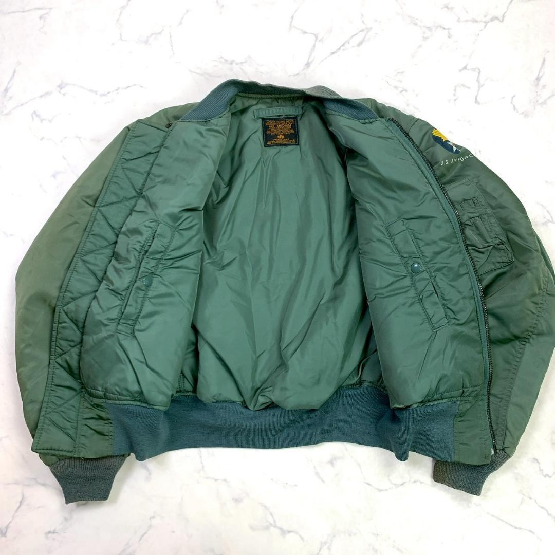 50s 復刻★ USA製 アルファ MA-1 セージグリーン M　D761
