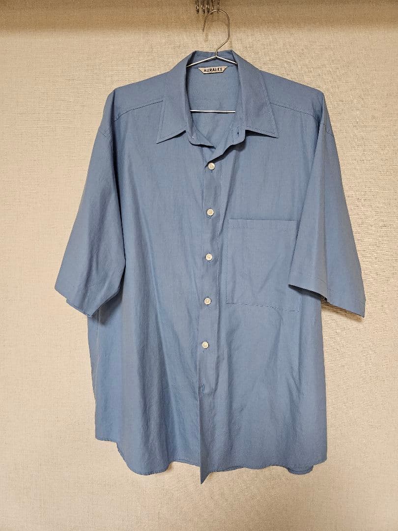 トップス WASHED FINX TWILL BIG HALF SLEEVED SHIRT