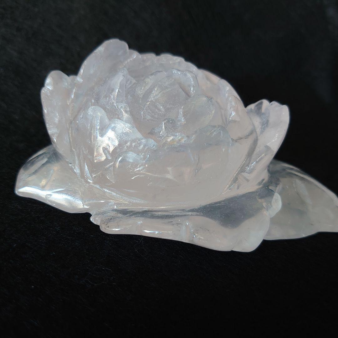 ローズクォーツ薔薇　玄関　リビング　寝室に　素敵な逸品