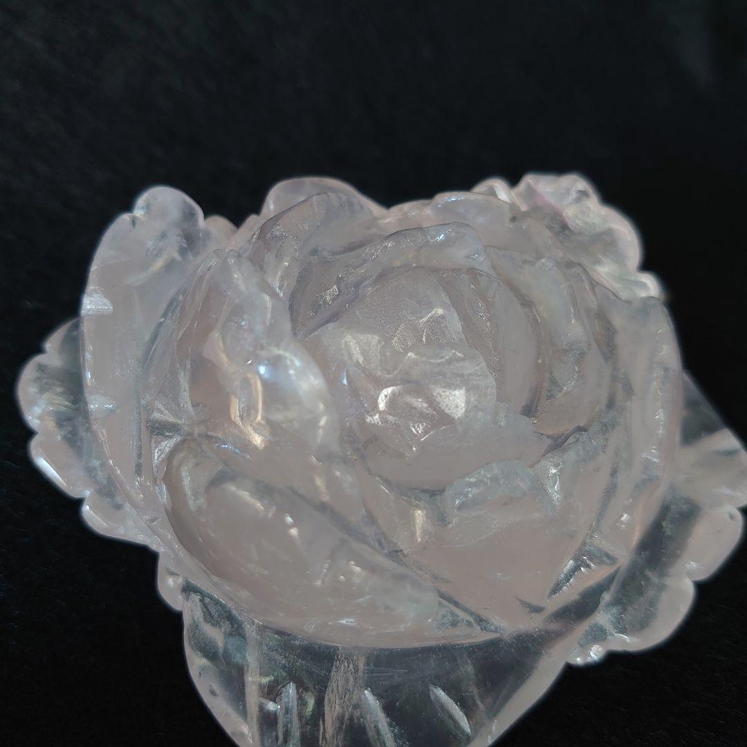 ローズクォーツ薔薇　玄関　リビング　寝室に　素敵な逸品