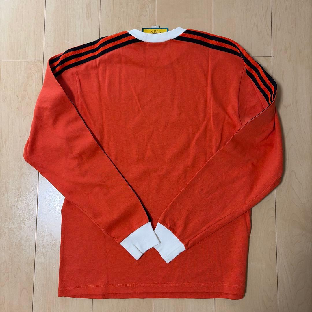 GUCCIアディダス スリーブライン ロンT 長袖Tシャツ オレンジ XS