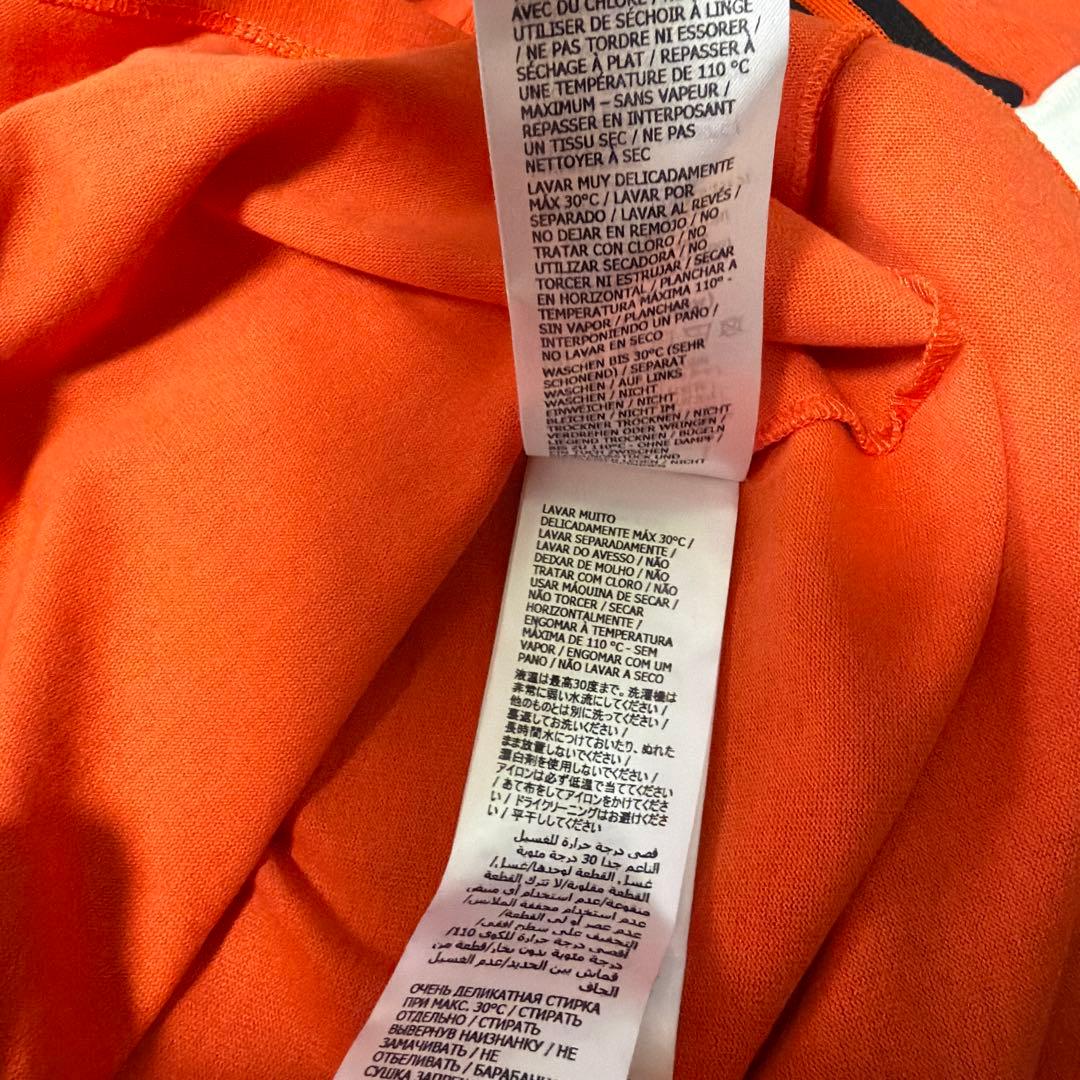 GUCCIアディダス スリーブライン ロンT 長袖Tシャツ オレンジ XS