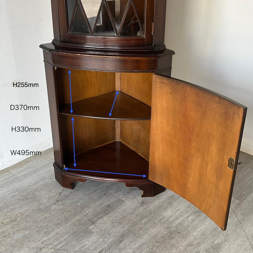 イギリス アンティーク　家具 コーナーキャビネット　1950年頃 516A