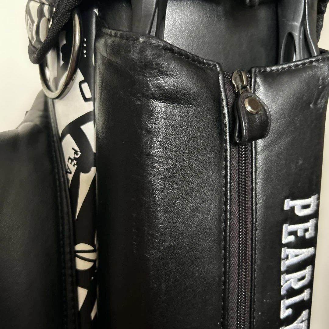 PEARLY GATES キャディバッグ ブラック/ホワイト