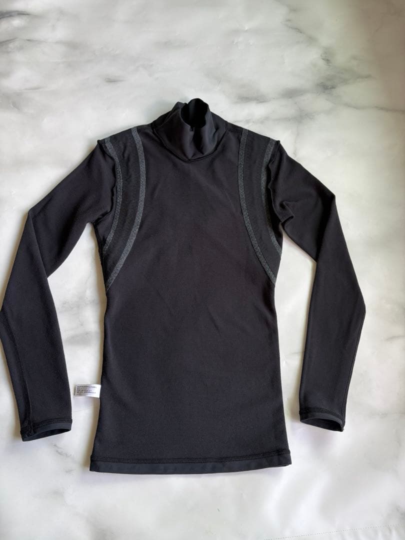 グラントイーワンズレディースパンプ ハイネック長袖光電子 S ブラック