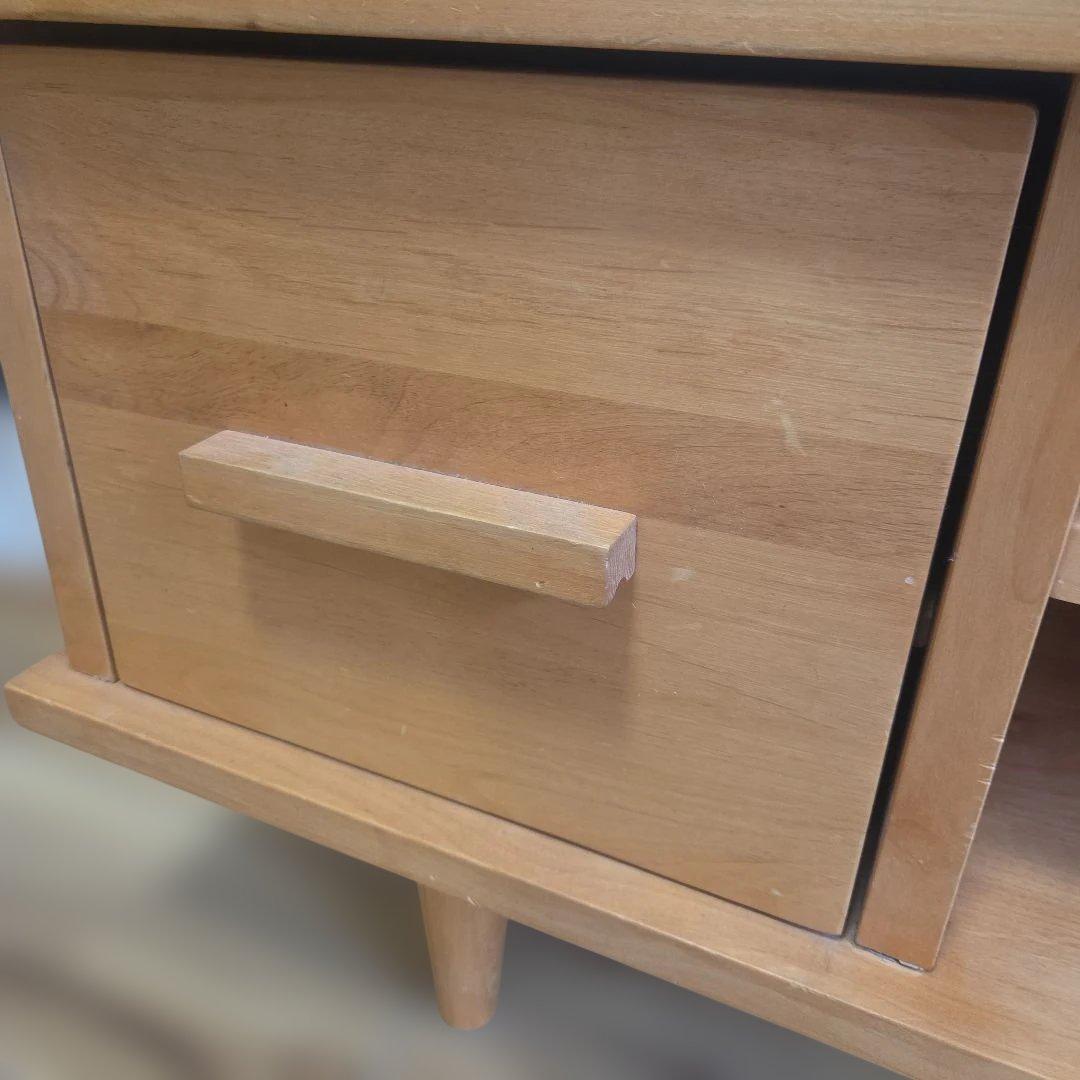 【テレビ台】ナチュラルウッド 引き出し付き