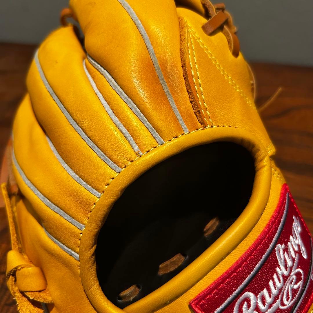 【匿名配送】Rawlings ローリングス 本革 ゴールドタン 軟式グローブ