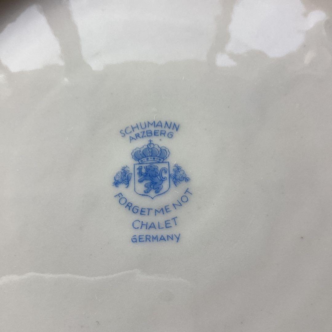 SCHUMANNBAVARIA 勿忘草24cmピアスプレートアンティーク《C》