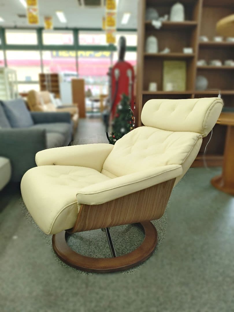 リクライニングチェア オリオ オットマン付き 本体360度回転