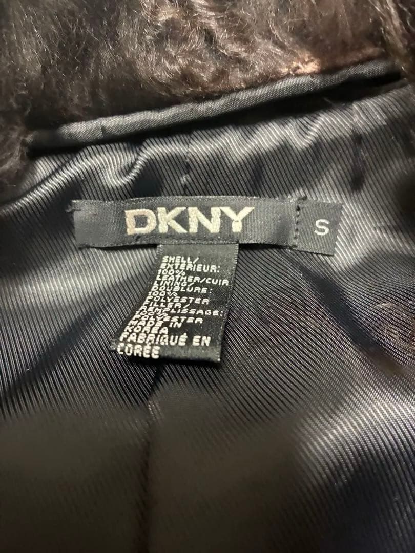 ダナキャラン　DKNY ファー　レザー ジャケット