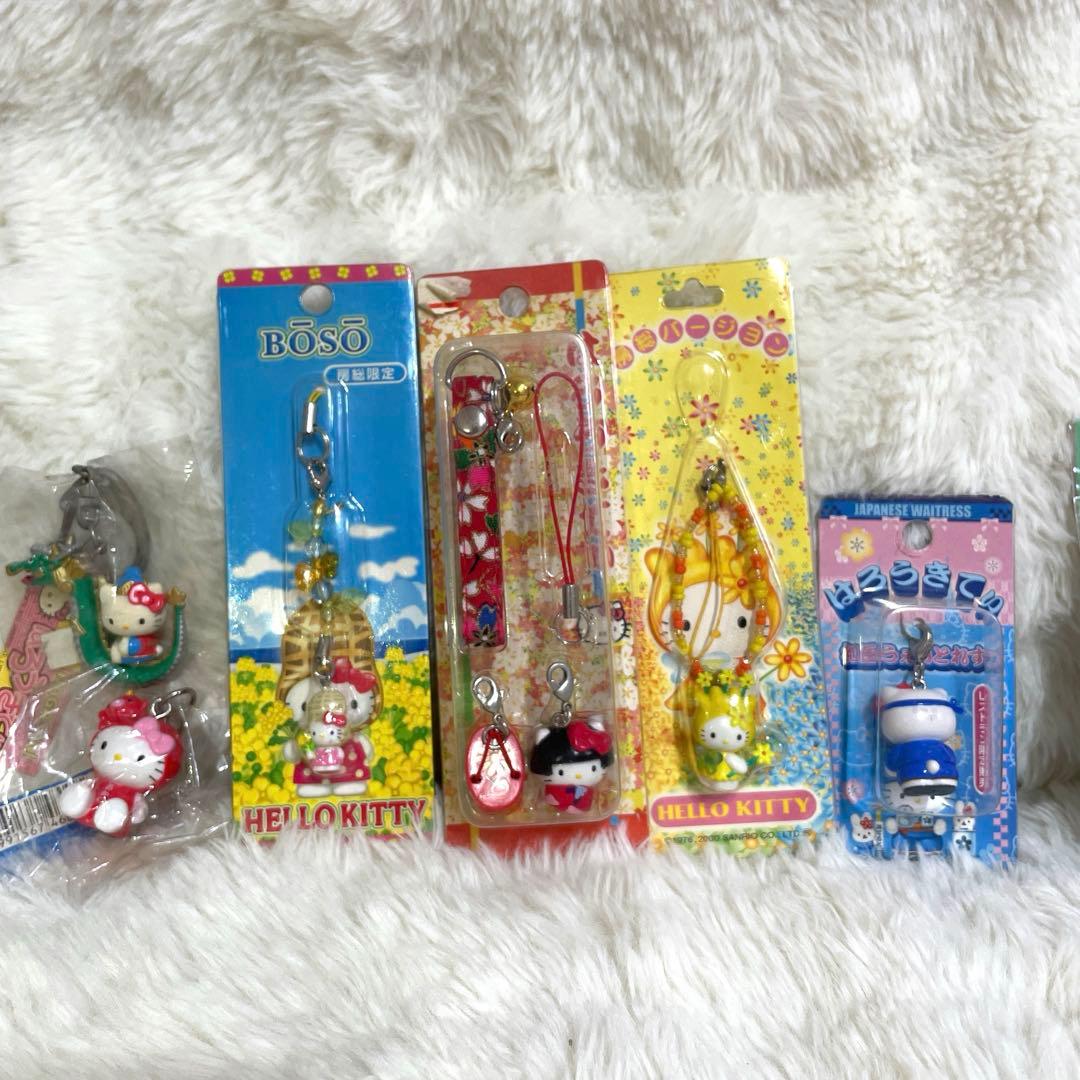 たんぽぽ　ハローキティ ストラップ 6個セット