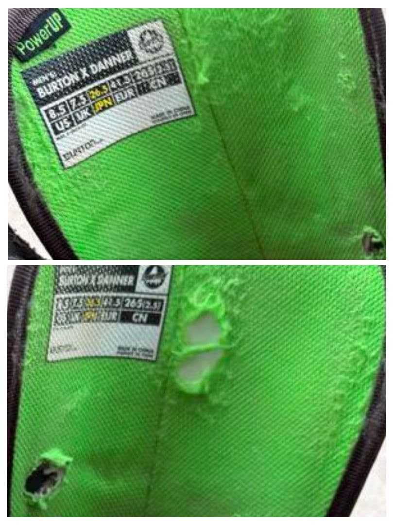 バートン ダナー コラボ スノボードブーツ レザー コラボ ヴィブラムソール