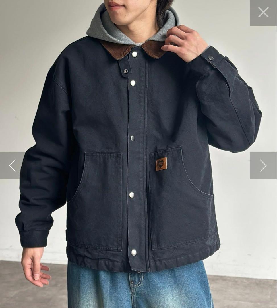 CPCM ブラック コットンジャケット L