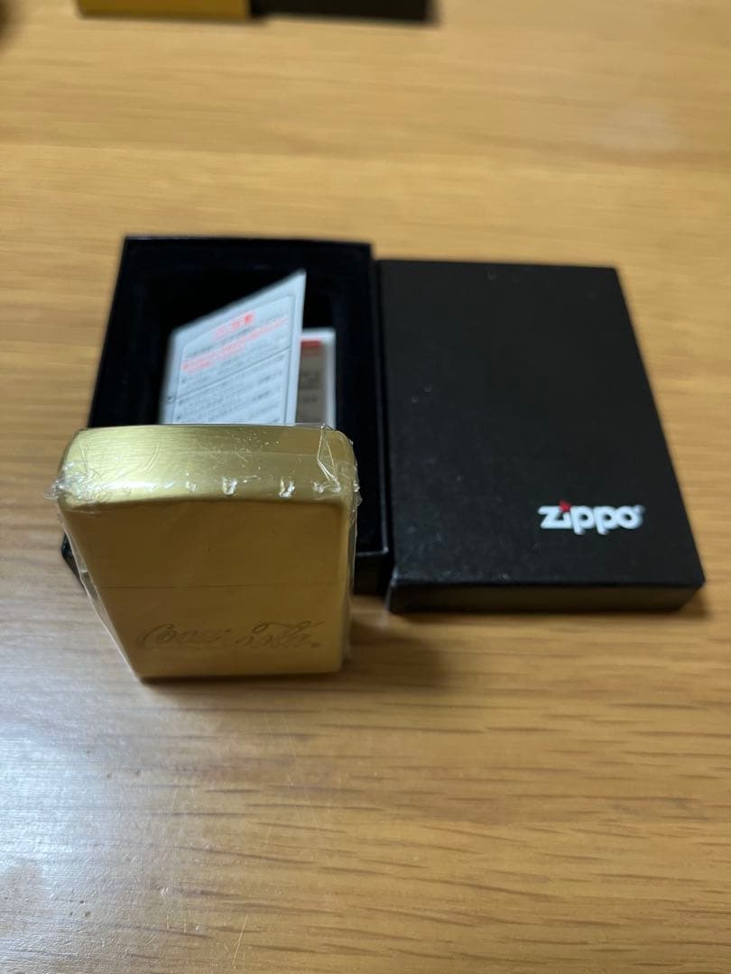 Coca-Cola ゴールド Zippo未使用　オイルなし