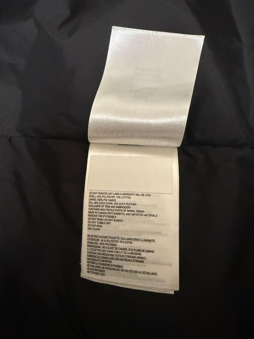 【あやちゃん】値下げ中！【美品】カナダグース マッケンジー ブラック