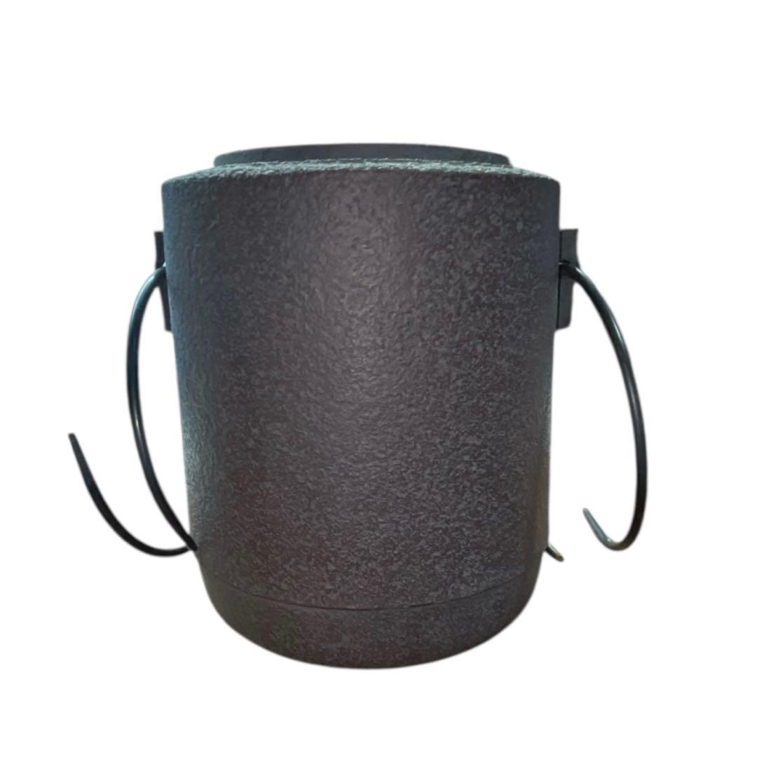 伝統工芸士 釜師 佐藤清光 作 筒釜 山形 清光堂 共箱・栞付 茶道具