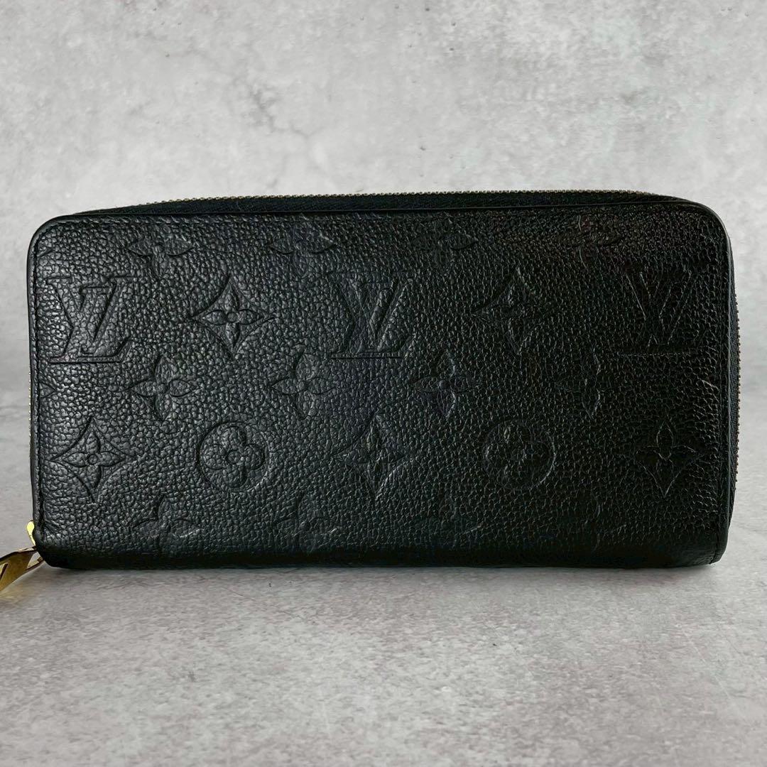 【極美品】ルイヴィトン 長財布 アンプラント クレマンス ブラック