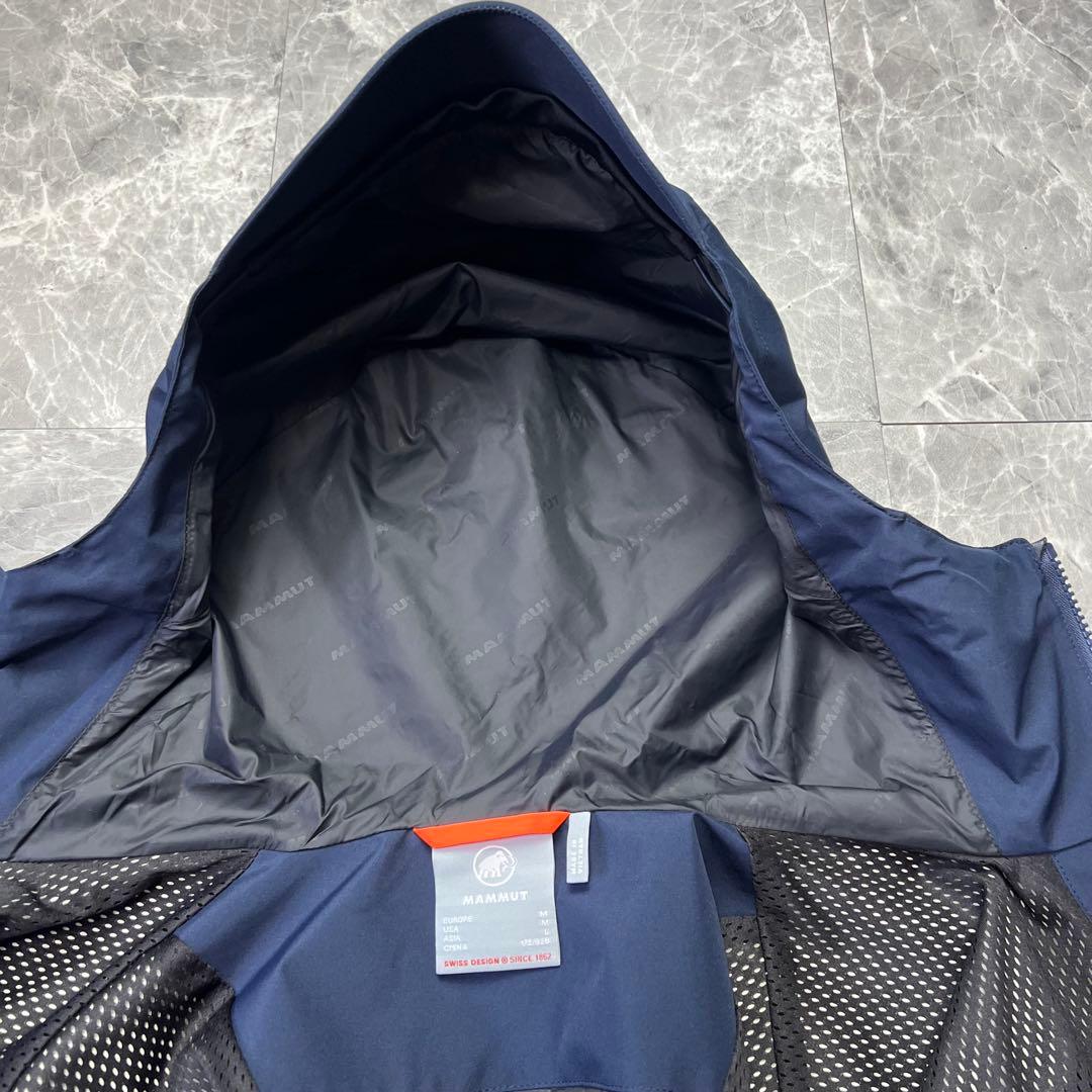 極美品　マムート　アヤコプロ　フーデッドジャケット　ゴアテックス　ネイビー　L
