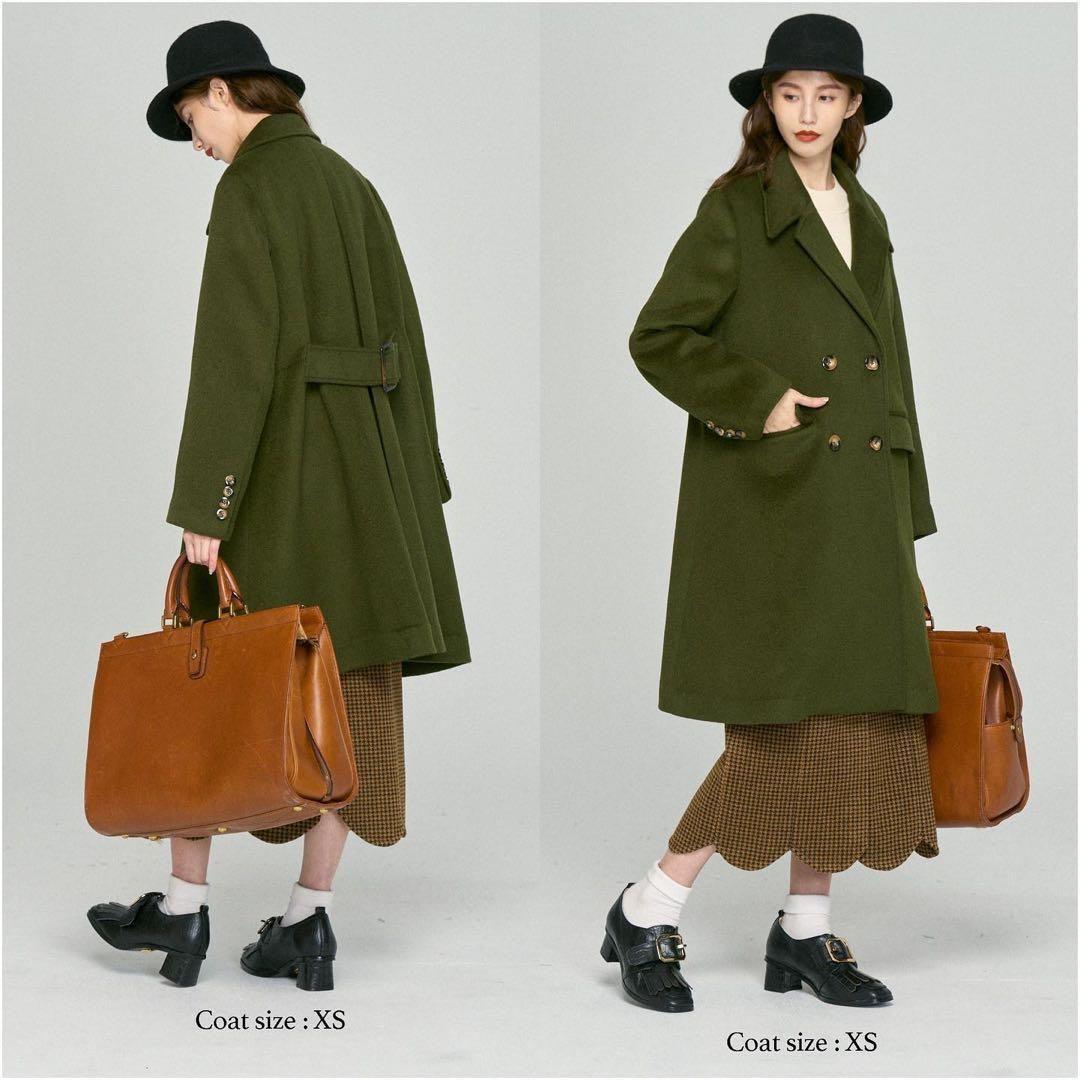 Tnewties 足元にカメレオンがいる チェスターコート Mサイズ