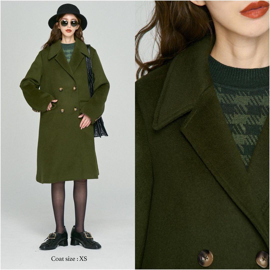 Tnewties 足元にカメレオンがいる チェスターコート Mサイズ