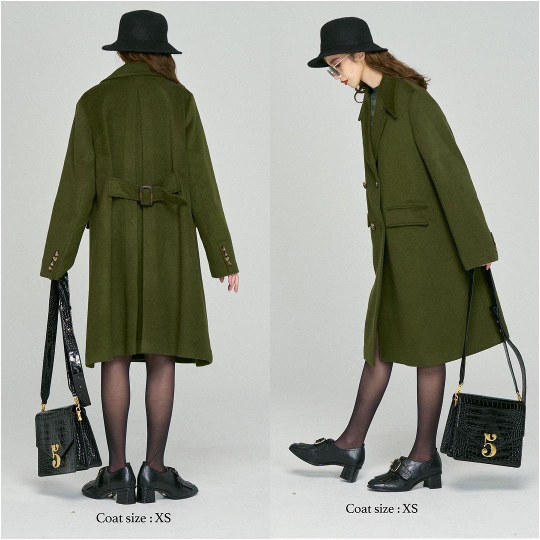 Tnewties 足元にカメレオンがいる チェスターコート Mサイズ