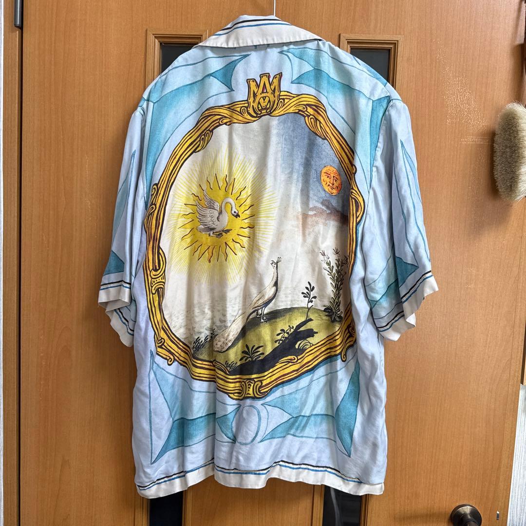AMIRI アートプリント 半袖シャツ　シルクシャツ