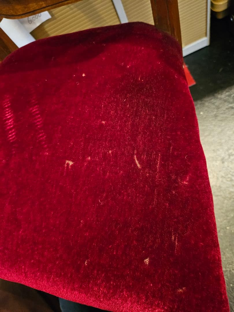 椅子　チェア　ベルベット　ロココ調　ドレッサー　昭和レトロ　アンティーク