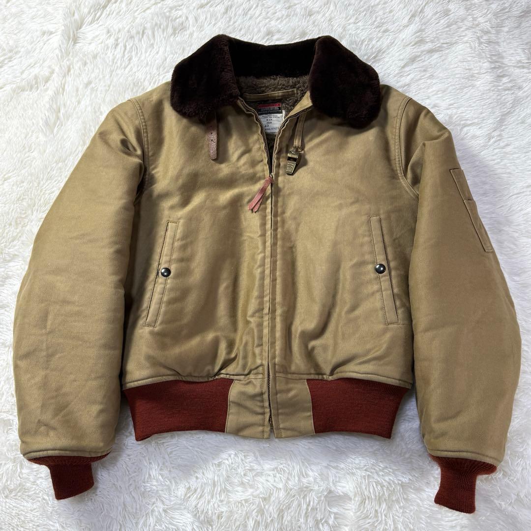 【レア】バズリクソンズ COLVINEX B-15 フライトジャケット 赤リブ