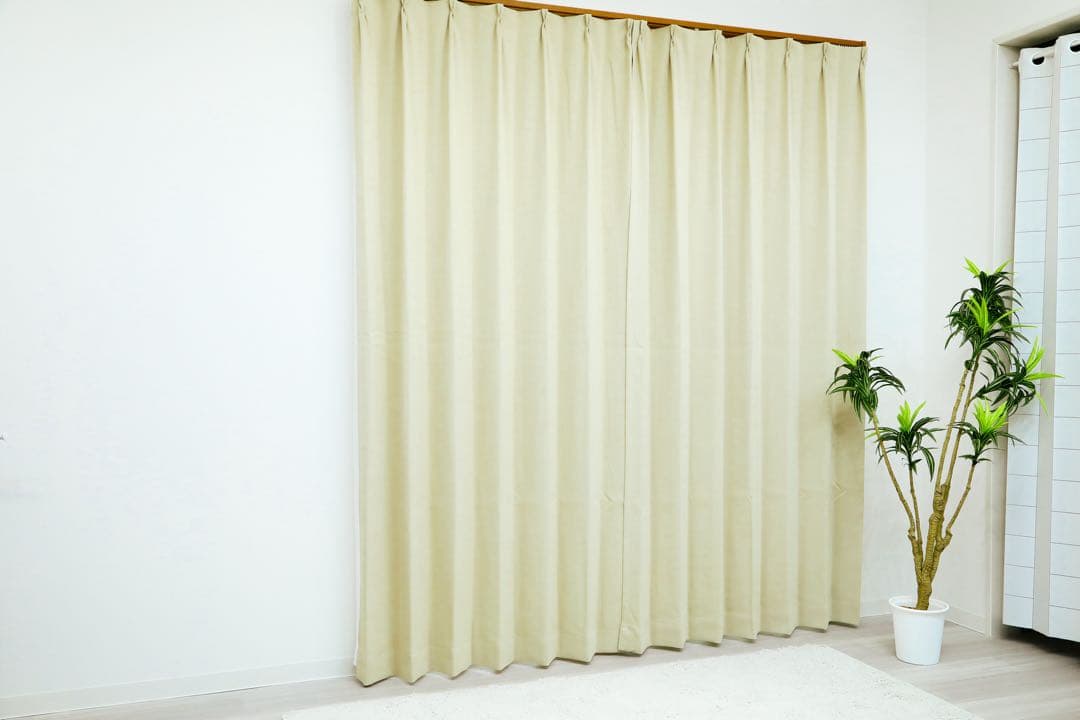 よう　1級遮光防炎　BE 2枚　レース　プリマ　2枚