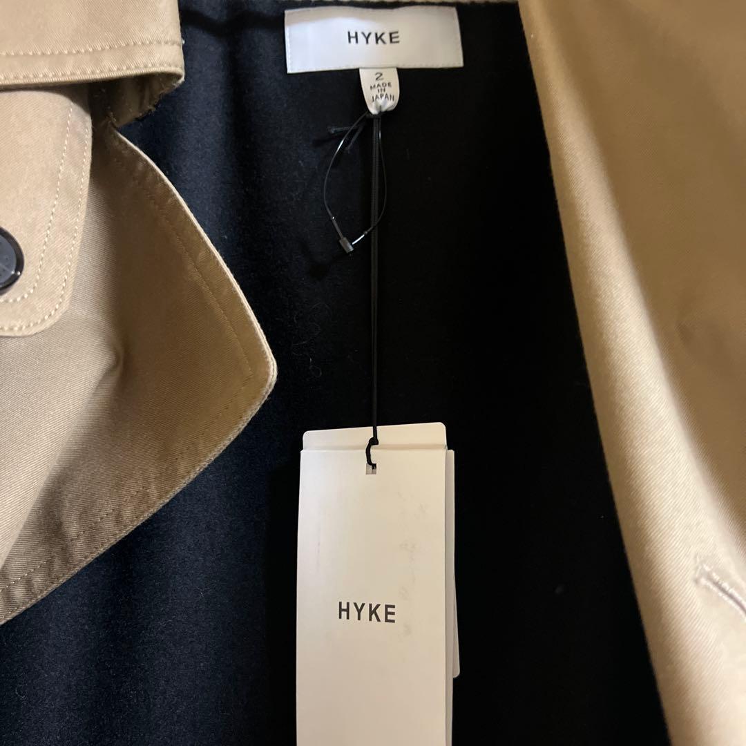 美品HYKE ハイク BIGFIT トレンチコート 2 ライナー付 ビッグ