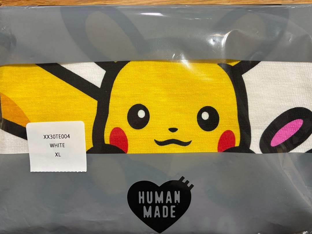 HUMAN MADE ピカチュウ Tシャツホワイト/ピンクXL