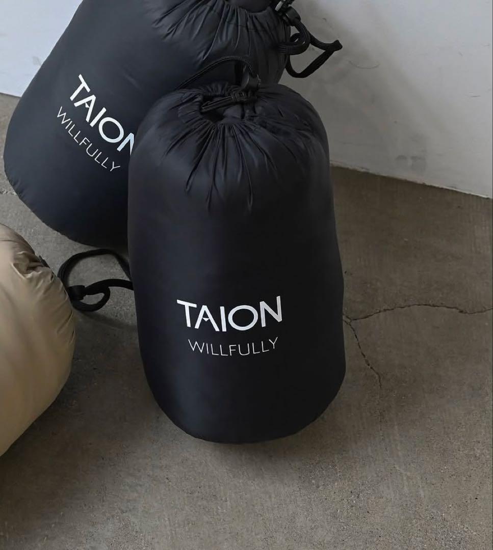 willfully×TAIONコラボ ダウンコート ブラックS