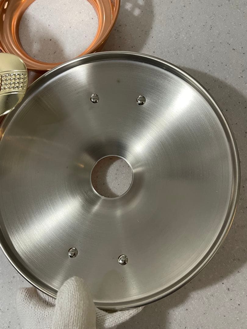 新潟県燕市新光金属のしゃぶしゃぶ鍋　未使用品　銅の輝きが美しい品