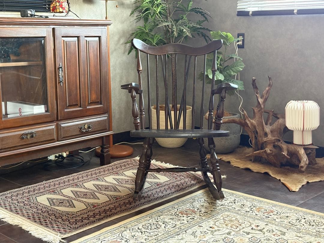 飛騨家具　古家具　スポーク　ヴィンテージ　ロッキングチェア　ビンテージ　IZ