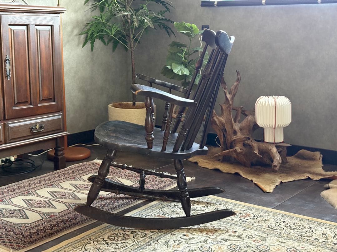 飛騨家具　古家具　スポーク　ヴィンテージ　ロッキングチェア　ビンテージ　IZ